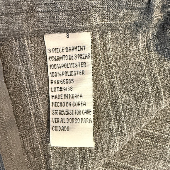 Perceptions Charcoal Pinstripe Suit Set - Picture 9 of 13